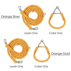 Eco-Friendly Plain Cotton Rope Dog Collar