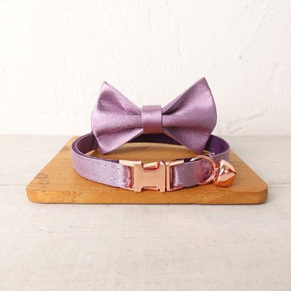 Silky Puppy Tiny Personalised Dog Collar Set