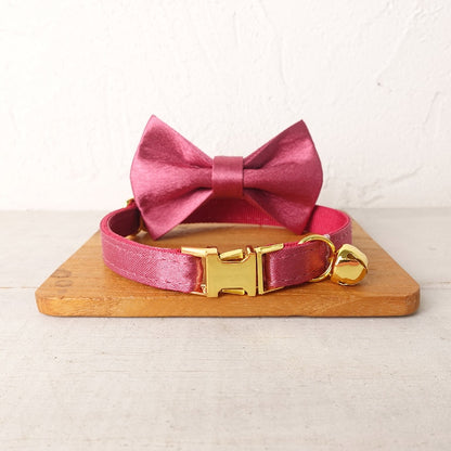 Silky Puppy Tiny Personalised Dog Collar Set