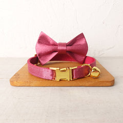 Silky Puppy Tiny Personalized Dog Collar Set