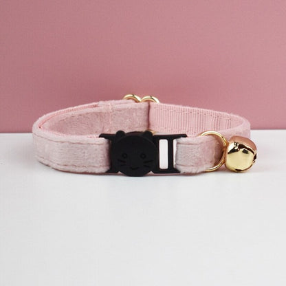 Customizable Cat and Dog Collar with Detachable Bow and Bell - Purple, Brown, and Pink Color Options - Gift for Cat Dog Mom