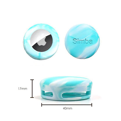 Personalised Airtag Holder Collar Attachment, Silicone Shell Cover for Airtag Cat and Dog Collar, Blue, Red, Green, Yellow, Pink, Black