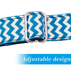 Custom ID Engraving Zigzag Dog Collar