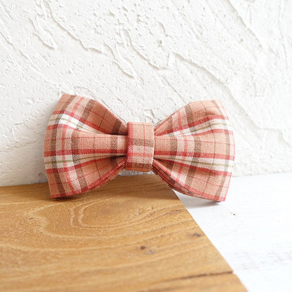 Custom PLAID Cat Dog Collar Combo