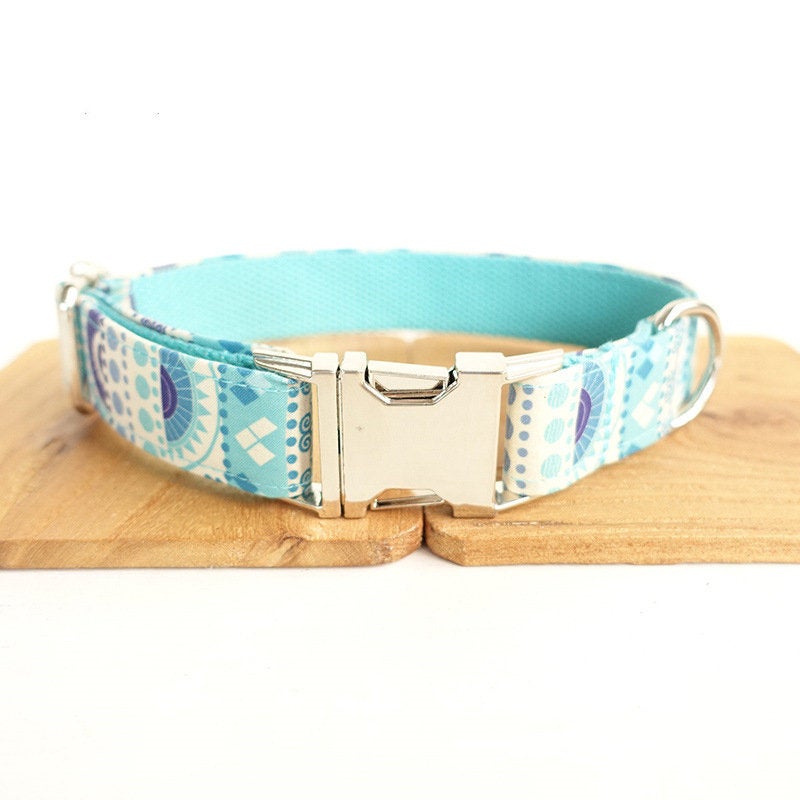 BLUE DECO Dog Collar Custom Combo