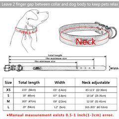 Genuine Leather Personalized Dog collar