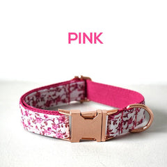 Floral Custom Dog Collar/Leash/Bowtie