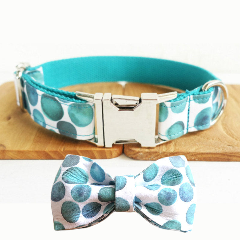 Personalised Bubble Dog Collar Set
