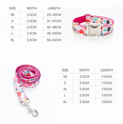 Colorful Bubble Design Collar Bowtie Set