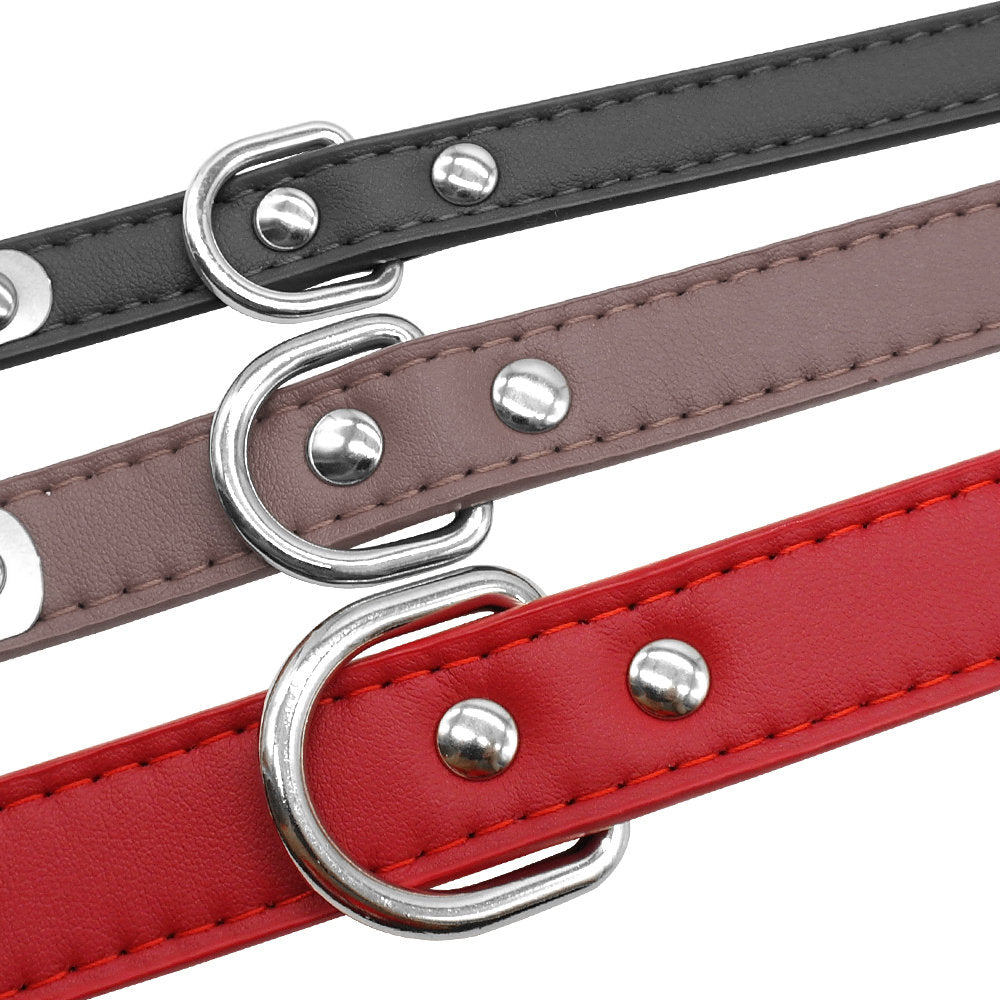 Personalised Laser Engraved Leather Dog Collar