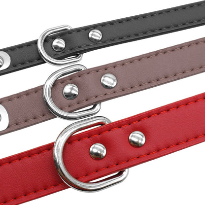 Personalised Laser Engraved Leather Dog Collar