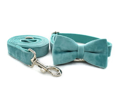 Personalized Velvet Collar Bowtie combo