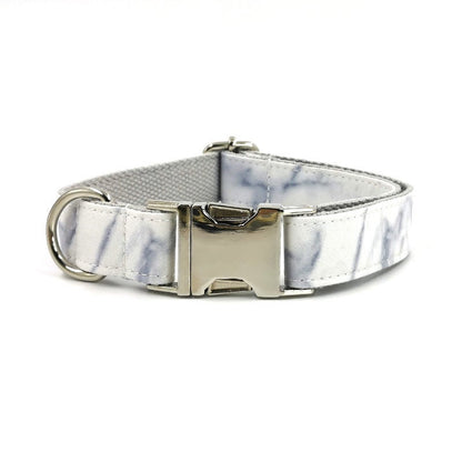 Handmade Engraved Dog Bowtie Collar Set