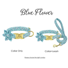 Personalized Daisy Flower Personalized Dog Collar / Leash