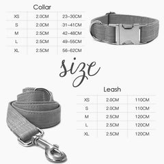Personalized Bow Tie Design Dog Collar Set