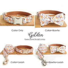 Joyful Christmas Custom Dog Collar Set
