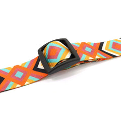 Vibrant Diamond Pattern Dog Collar