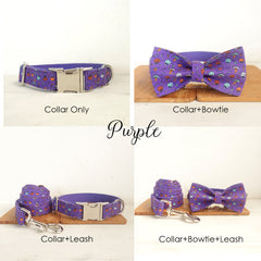 Personalized Halloween Theme Dog Collar Set