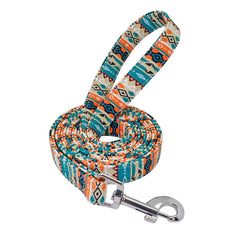 TRIBAL STYLE Dog Collar, Leash, Poop Bag Holder, Matching Harness