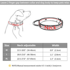 Handle Design Leather Custom Id Dog Collar