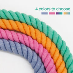 Braided Rope Dog Leash in Tie Dye Multi-purpose, 6ft/180cm, Hands free
