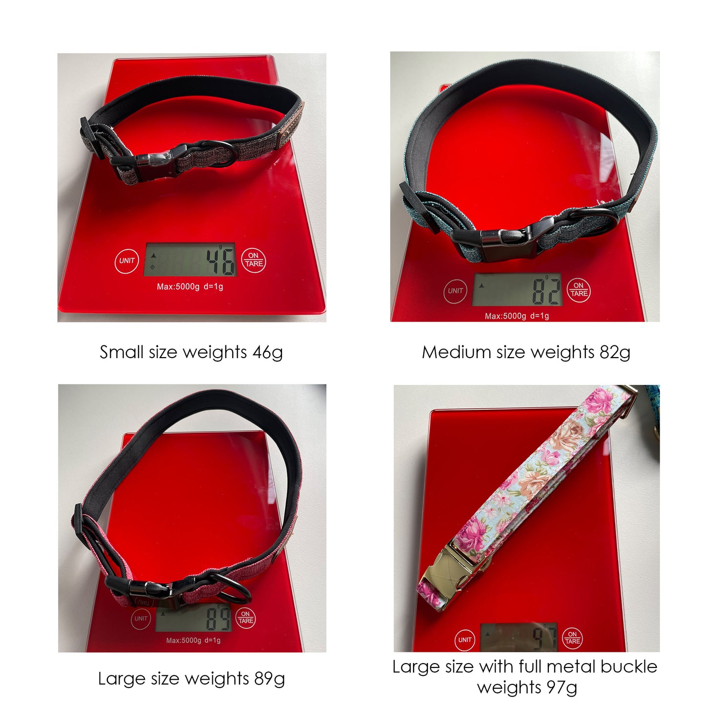 Laser Engraved Plain Customised Dog Collar