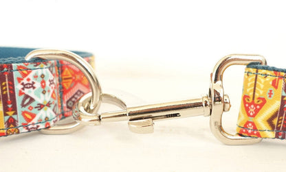 Bohemian Personalised Bow Tie Dog Collar Set