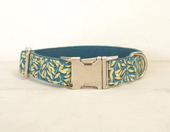 Golden Leaf Custom Dog Collar Bowtie Set