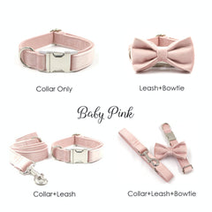 Free Name Engraved Dog Collar Set