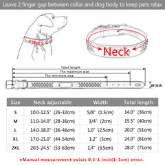 Genuine Leather Custom Id Dog Collar