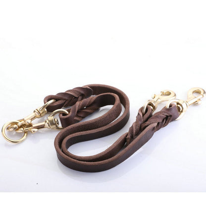 Leather Dual Lead Splitter