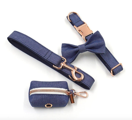 Custom Jean Blue Personalised Dog Combo