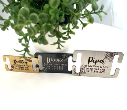 Stainless Steel Slide on Personalised Dog Tag