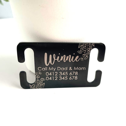 Stainless Steel Slide on Personalised Dog Tag