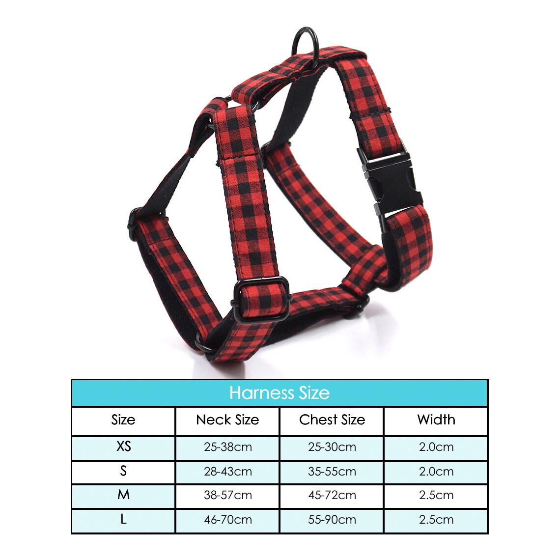Red Black Plaid Custom Dog's