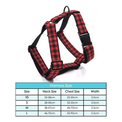 Red Black Plaid Custom Dog's