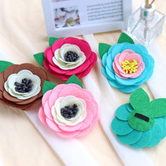 Velvet Floral Dog Collar with Custom ID