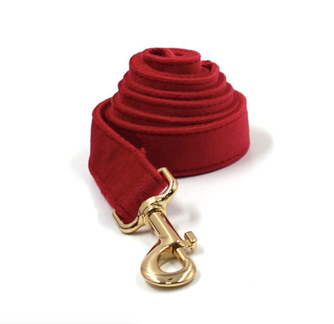 Red and Gold Personalised Dog Matching Combo