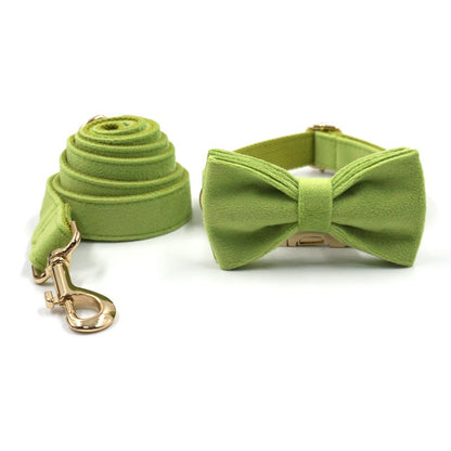 Personalised Green Matcha Dog Collar in