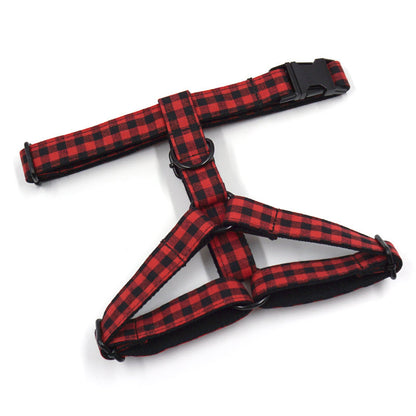Red Black Plaid Custom Dog's