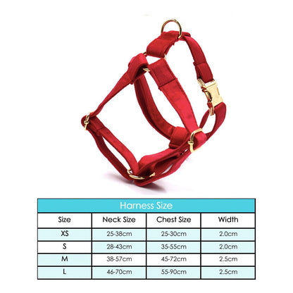 Red and Gold Personalised Dog Matching Combo