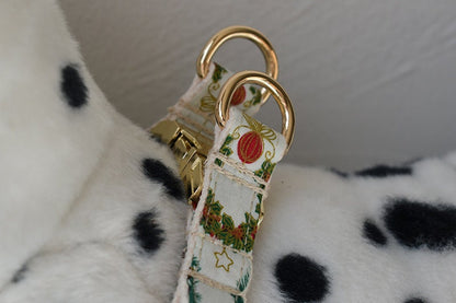 Personalised Christmas Dog Collar or Dog Collar and Lead Set