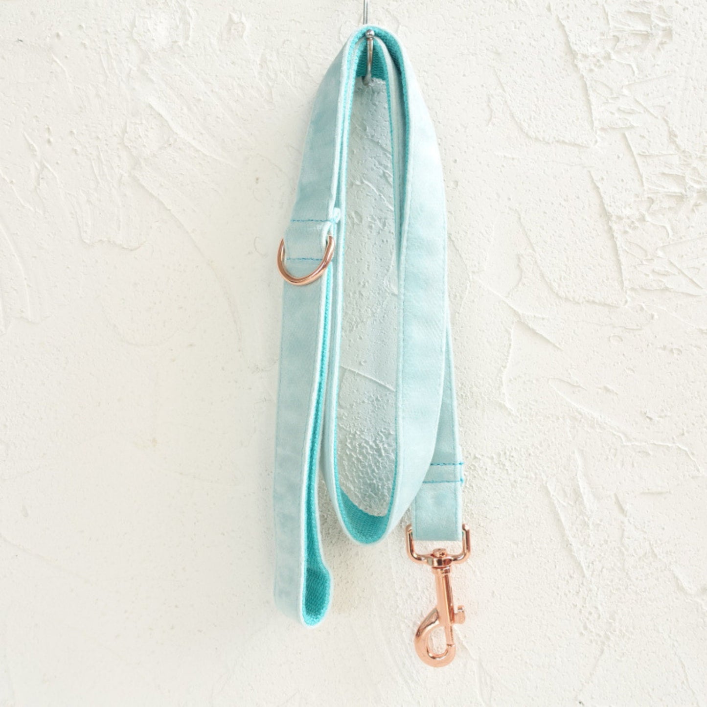 Personalised THICK Velvet dog collar, Leash Set, Bowtie Colors available Apple Green, Rose gold & Sky Blue