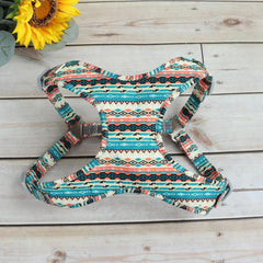 TRIBAL STYLE Dog Collar, Leash, Poop Bag Holder, Matching Harness