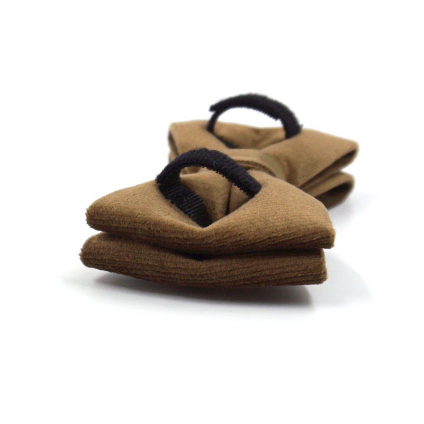 Solid Brown Thick Velvet Wedding Dog Collar Lead set