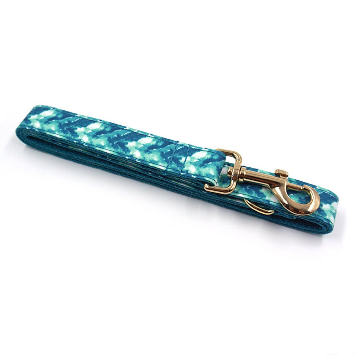 Custom Engraved Water Color Pattern Dog Collar, Leash, Bowtie, Matching Harness, Pet Gift