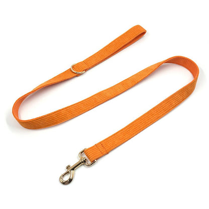 Personalised Pink Purple Orange Corduroy Dog Collar, Lead, Harness Set, Dog Bowtie