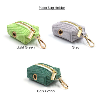 Grey Green Corduroy Dog Collar, Lead, Harness, Bowtie Mix and Match