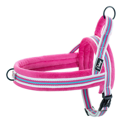 Reflective Step-In Dog Harness - No Pull, Front Ring /Seat Belt Leash Attachment