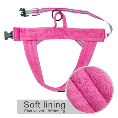 Reflective Step-In Dog Harness - No Pull, Front Ring /Seat Belt Leash Attachment